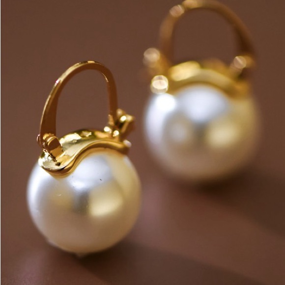 18K Pearl Earrings ! - Picture 3 of 5